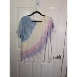 Torrid size 2 Waffle knit tie dye crewneck shirt